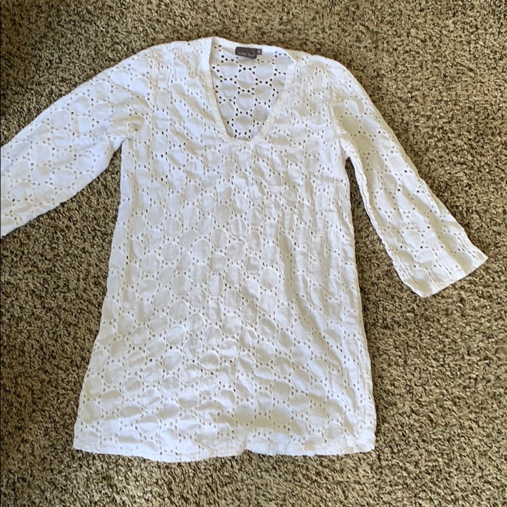 White beachy tunic